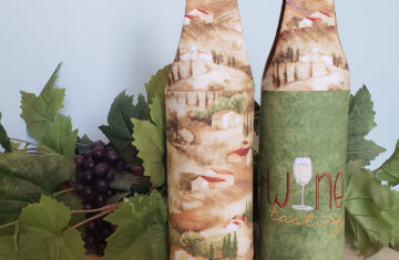 padded wine tote