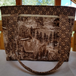 cabin woods handbag