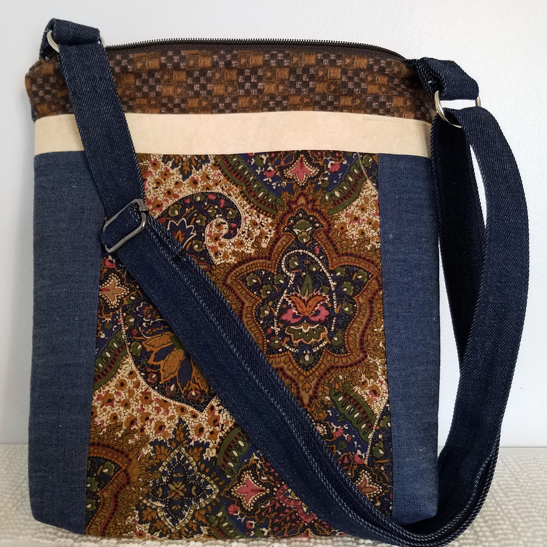 Designer Crossbody - Downton Denim - Beautiful Handbags