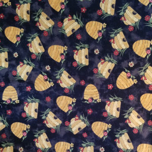 Bee Hives Crossover - fabric closeup view