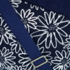 White Fleurs on Navy crossbody