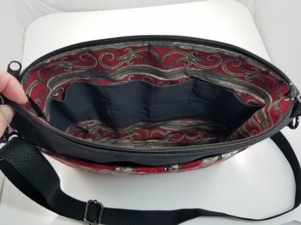 Garnet & Pewter Crossbody bag
