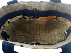 Wine Labels Tote Purse inside