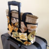 Wine Labels Bag on suitcase