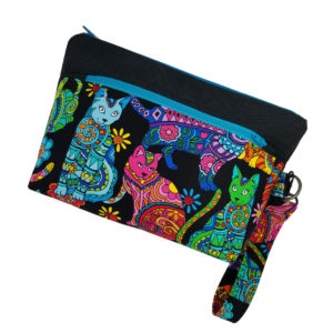 Designed cats wristlet