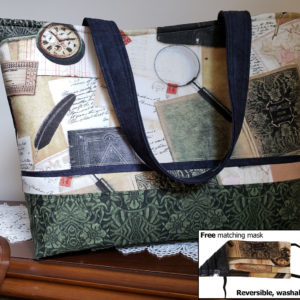 Longfellow Handbag with Matching Mask