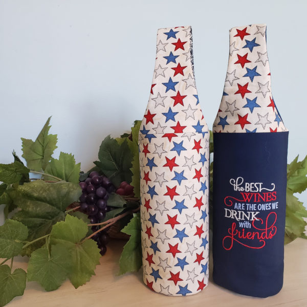 Patriotic Wine Tote "The Best Wines..."