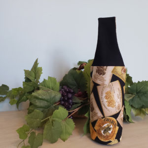 Wine Label Bottle Tote