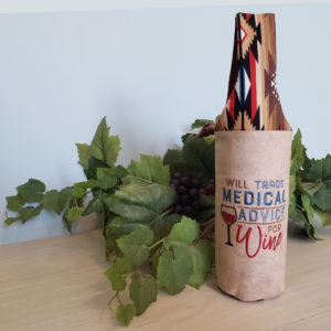 Wine Tote "Will Trade Medical Advice"