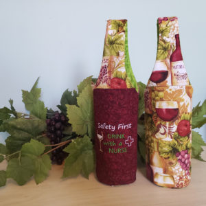 padded wine tote