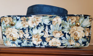 Sapphire Blossoms Shoulder Bag bottom