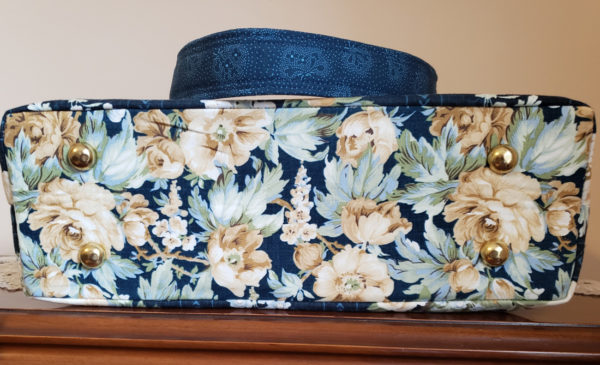 Sapphire Blossoms Shoulder Bag bottom